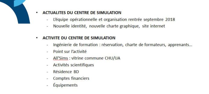 Réunion d’information sur l’activité 2017