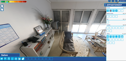 Création d’une “chambre des erreurs virtuelle”, un outil de simulation ludique et pédagogique né d’une collaboration entre le service de gériatrie du CHU et le lab’UA.